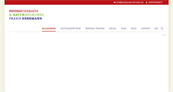 Desktop Screenshot of physiopraxis-herrmann.de